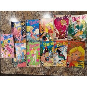 Lot of 11 Marvel Barbie Comic Books Vintage 1990s Collectible Lot